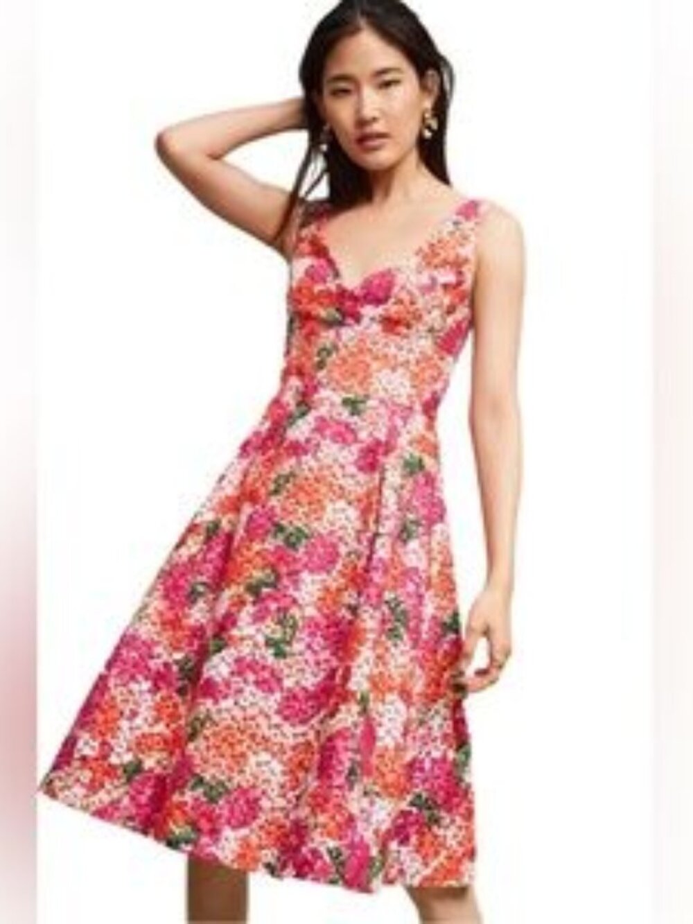 Anthropologie Monique Lhuiller Riona FloralEmbroidered Dress